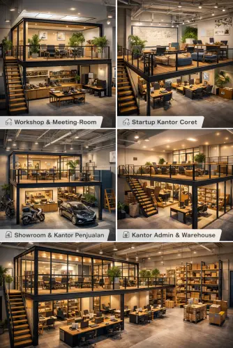 Mezzanine Ruang Kantor di Gunung Putri